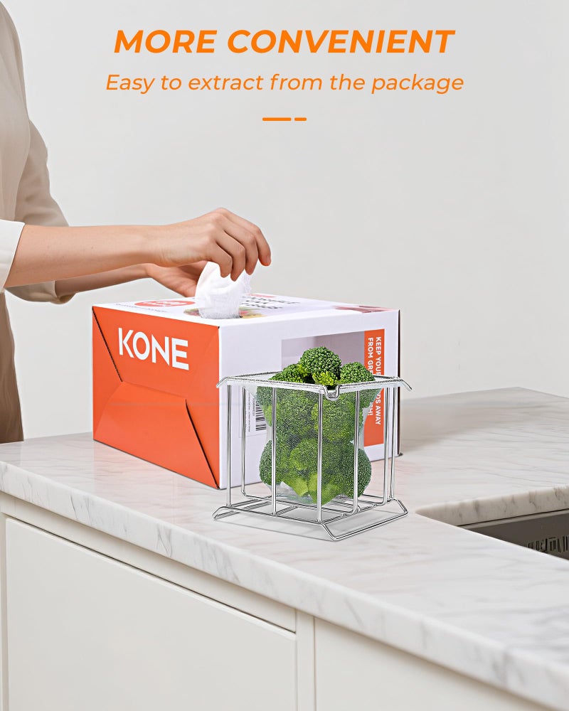 KONE Kitchen Sink Strainer Mesh Bag- 600 PCS Large Disposable Sink Net Strainer Filter Bags for Collecting Kitchen Food Waste Leftover Garbage, Fits Deep Sink Strainer Basket - Image 5